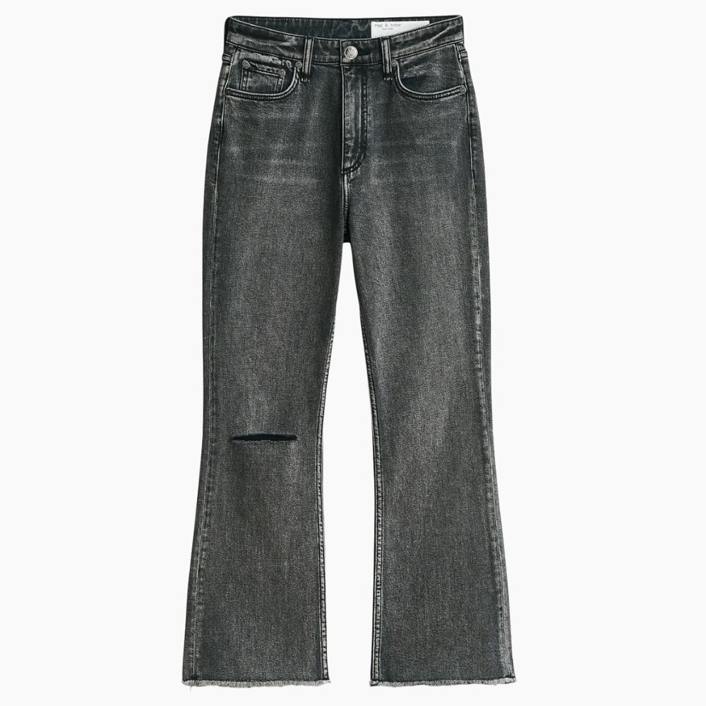 NWT Rag & Bone Casey High-Rise Ankle Flared Jeans - Serephina (28)